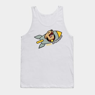 Dog Spaceship Tank Top